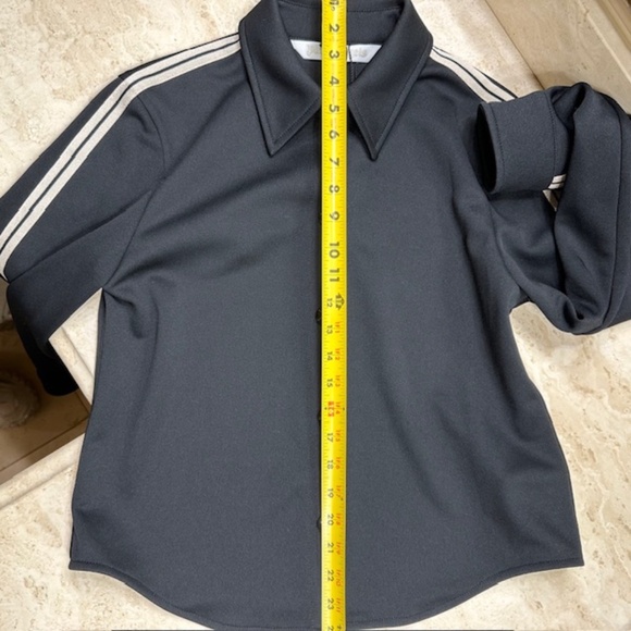 🔥HOST PICK🔥Palm Angels Classic Track Shirt Jacket Black with White Stripes🌸 - Picture 13 of 14